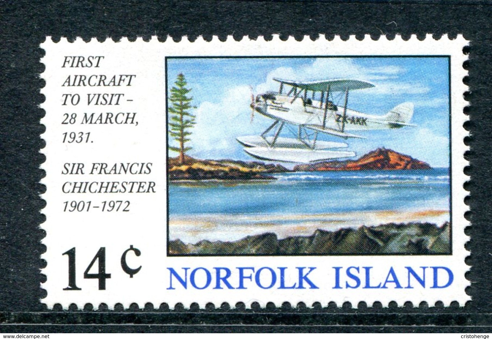 Norfolk Island 1974 First Aircraft Landing On Norfolk Island MNH (SG 151) - Ile Norfolk