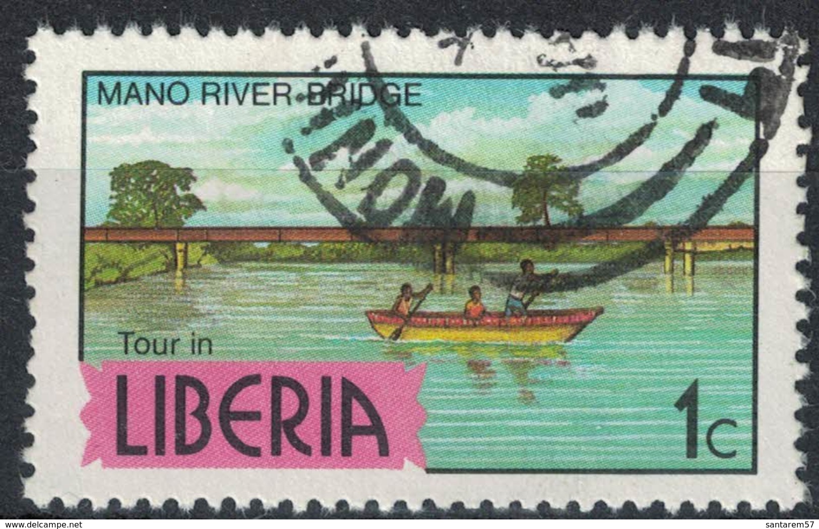 Liberia 1982 Oblitéré Used Mano River Bridge Pont - Liberia