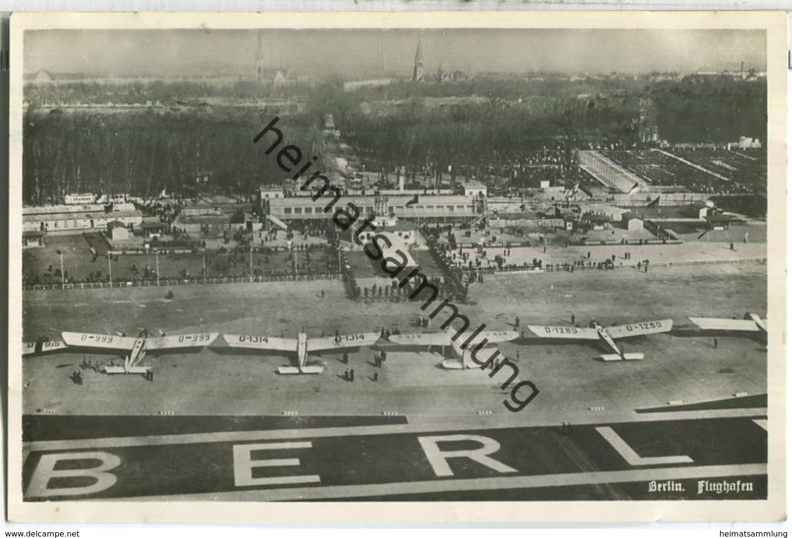 Berlin - Flughafen - Foto-Ansichtskarte - Tempelhof
