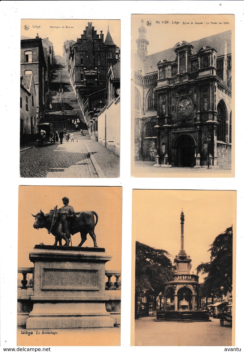 LIEGE / TRES BEAU LOT DE 115  CARTES POSTALES DE LIEGE  / DESTOCKAGE