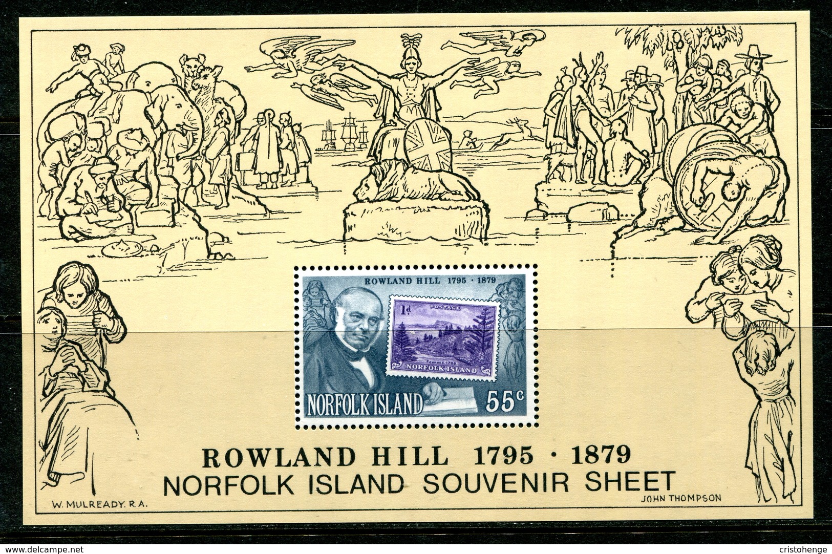 Norfolk Island 1979 Death Centenary Of Sir Rowland Hill MS MNH (SG MS228) - Norfolk Island