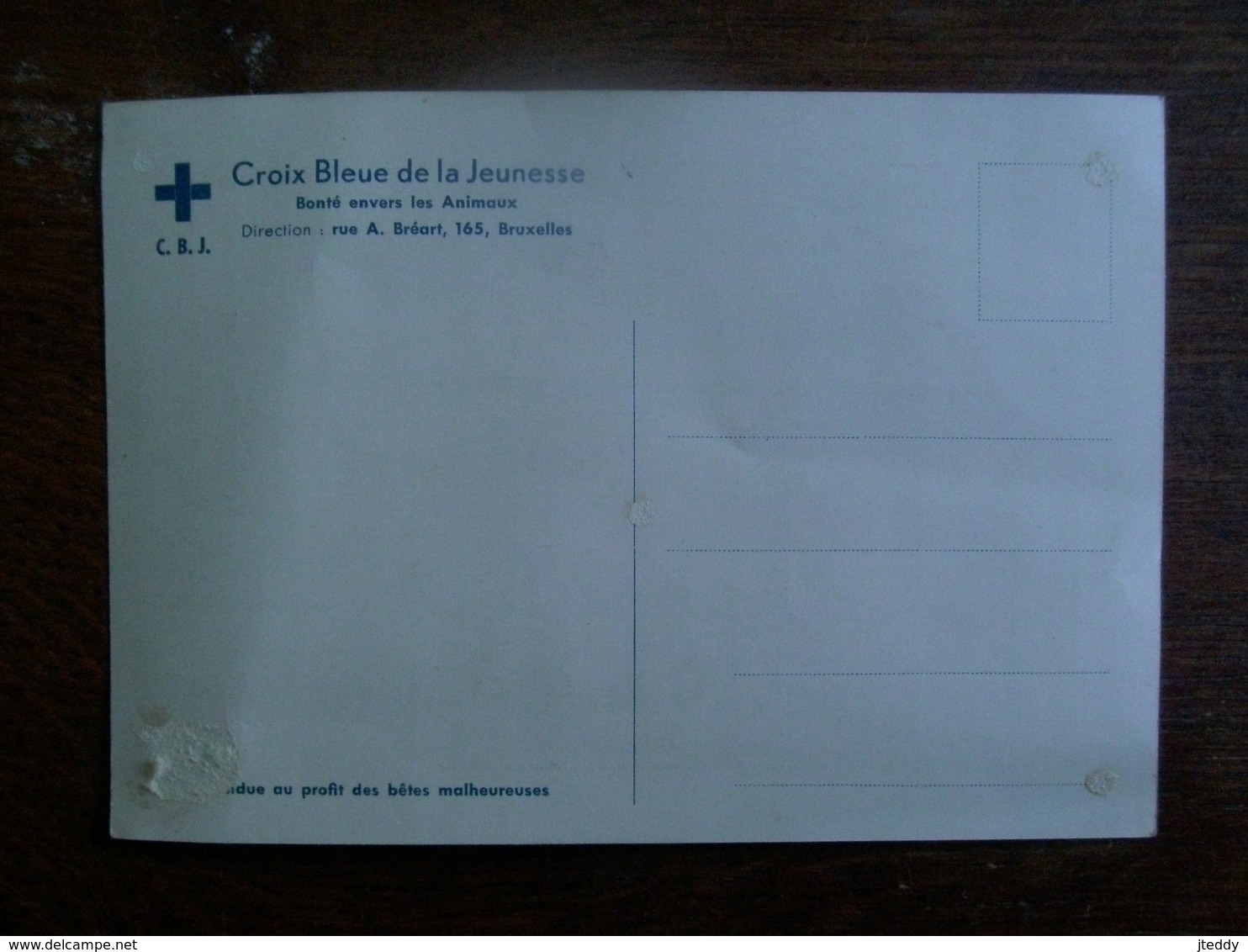 Oude Postkaart  Croix Bleue  De La Jeunesse - Croix-Rouge
