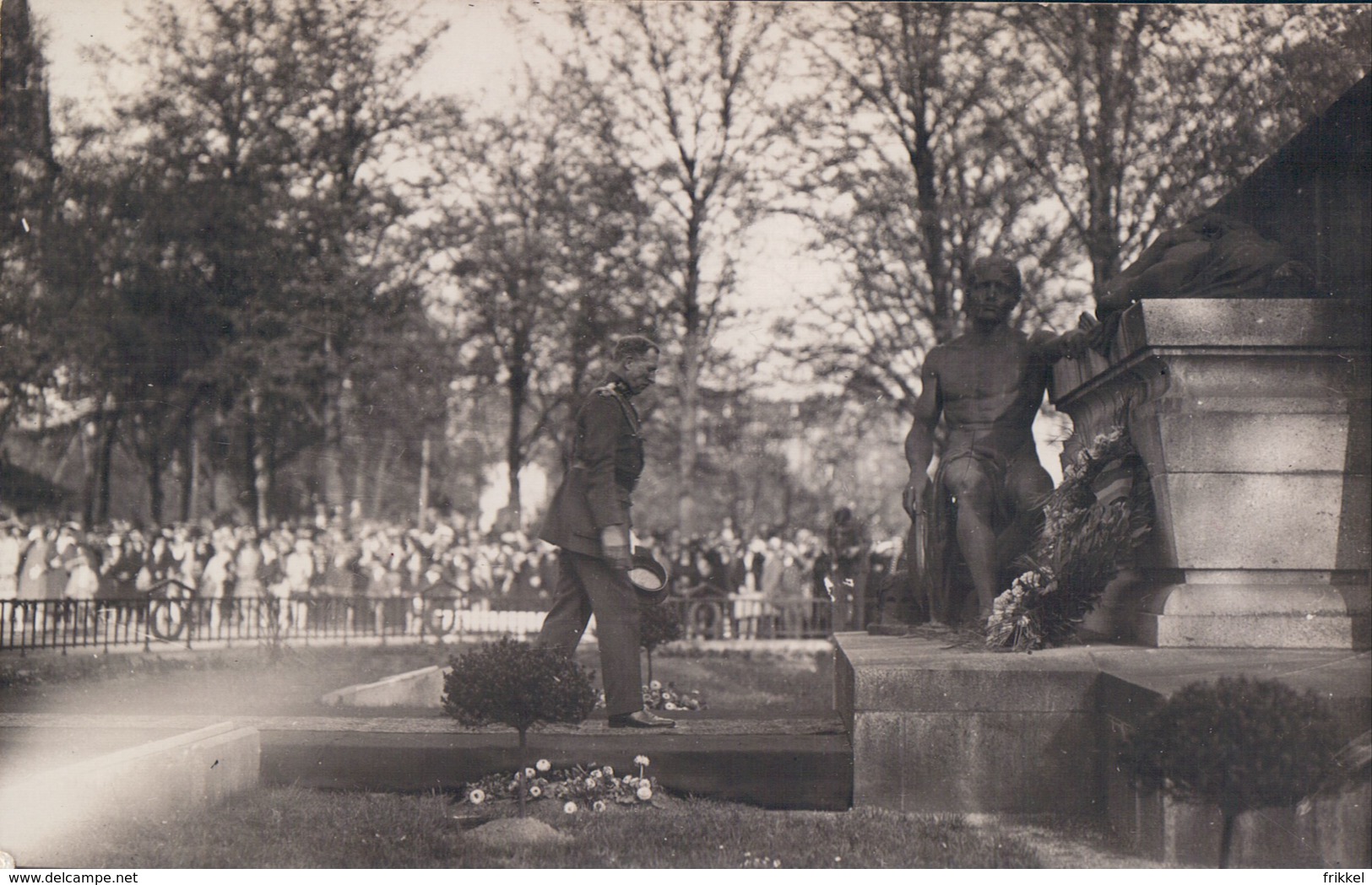 Carte Photo Fotokaart Luxemburg Luxembourg Monument Aux Morts Tombés Pour La France Roi Albert Koning 1914 1918 - Luxembourg - Ville