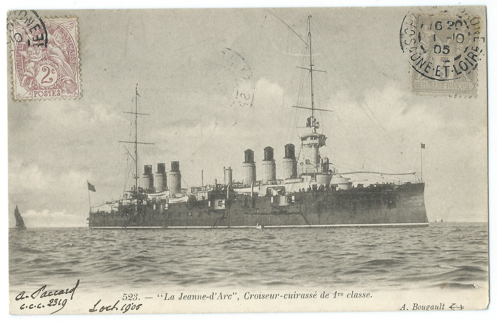 CPA Navire De Guerre Croiseur-Cuirassé Le Jeanne D'Arc Bateau - Guerre