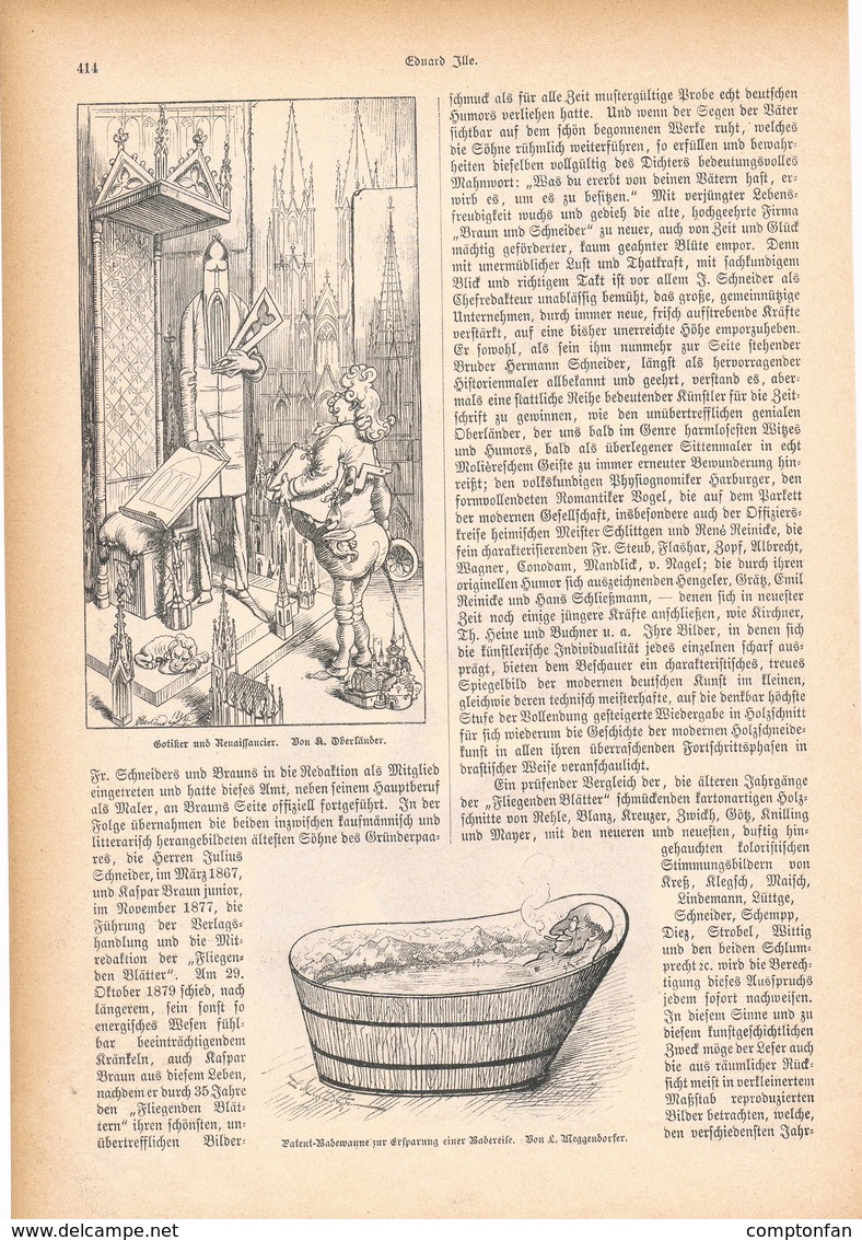 A102 114 - Verlag Fliegende Blätter 1 Artikel Mit 27 Bildern Von 1894 !! - Sonstige & Ohne Zuordnung