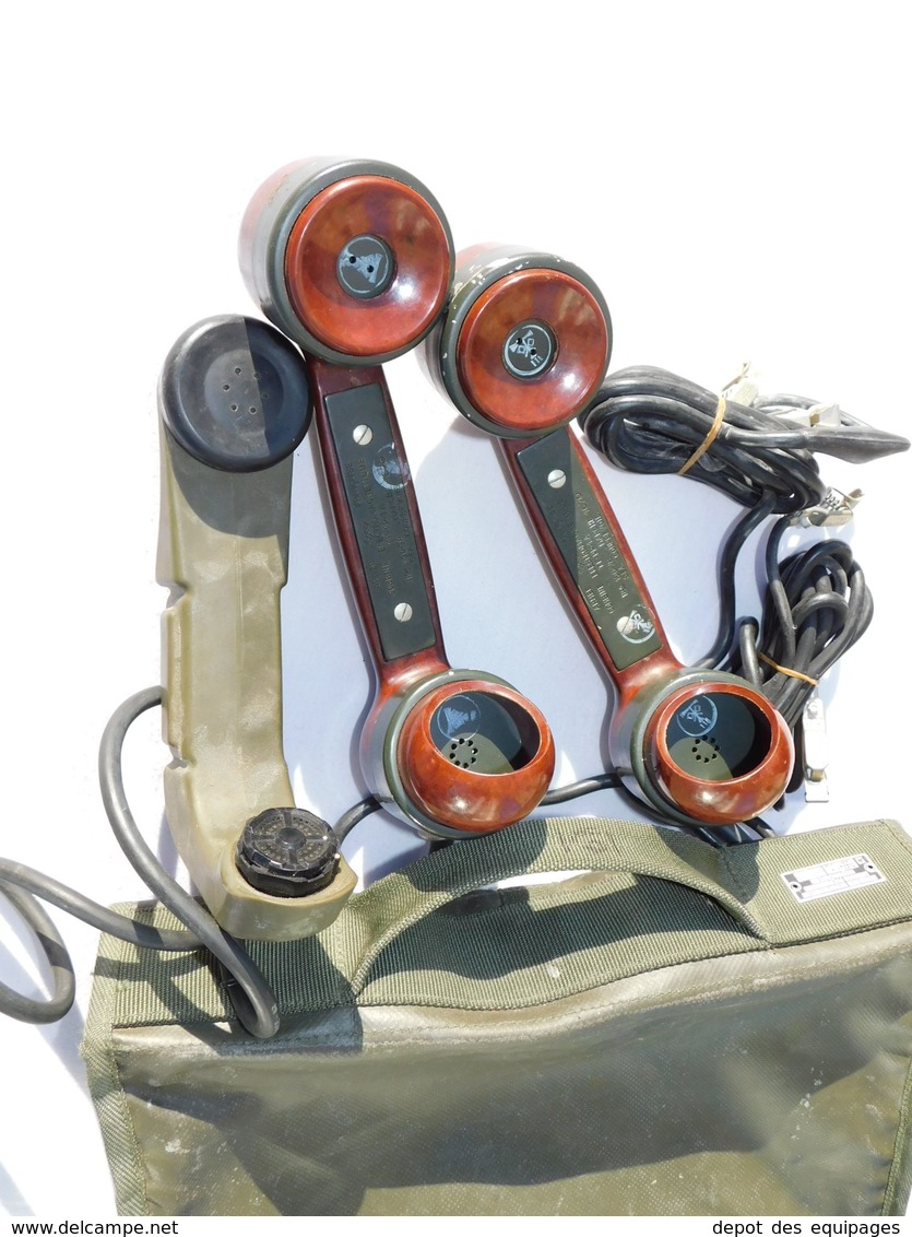 LOT 3 COMBINES RADIO TELEPHONIQUES ARMEE FRANCAISE + SACOCHE - Radios