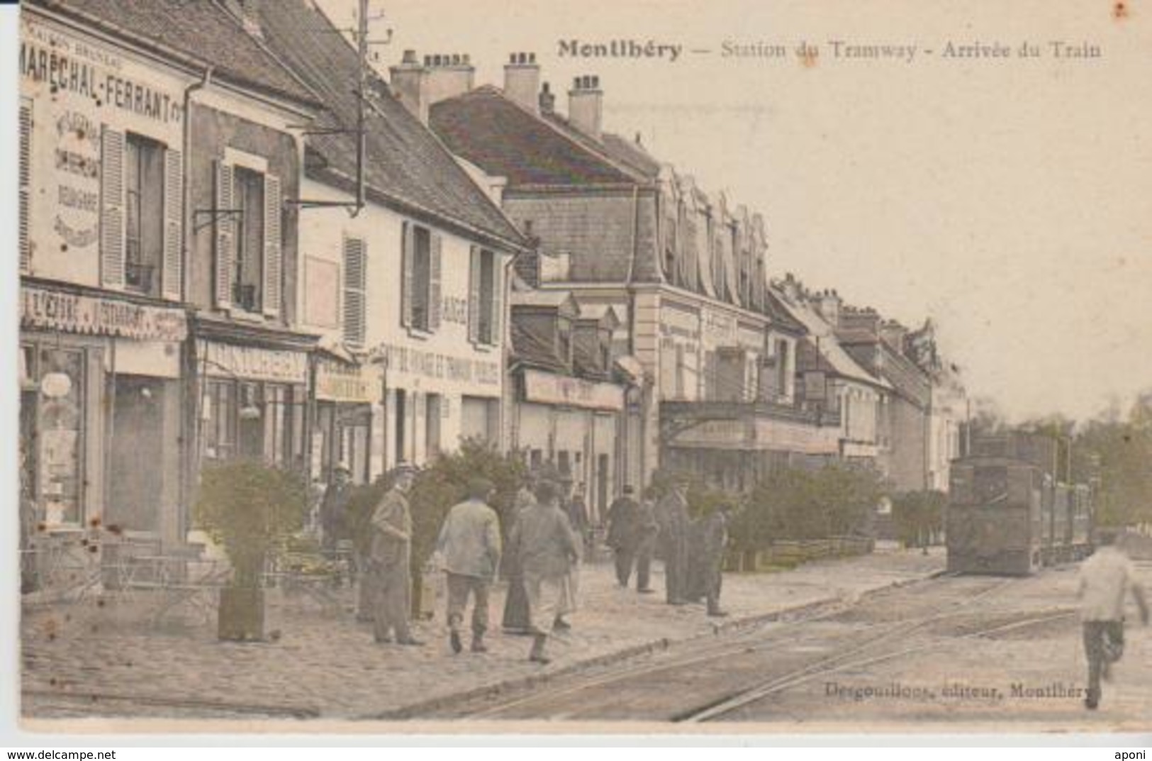 91 MONTLERY ".station Du Tramway  Arrivee Du Train  " ) - Montlhery