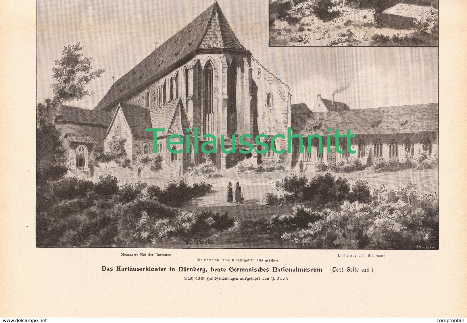 A102 127 Germanische Nationalmuseum Nürnberg  1 Artikel Mit Ca. 9 Bildern Von 1902 !! - Museos & Exposiciones