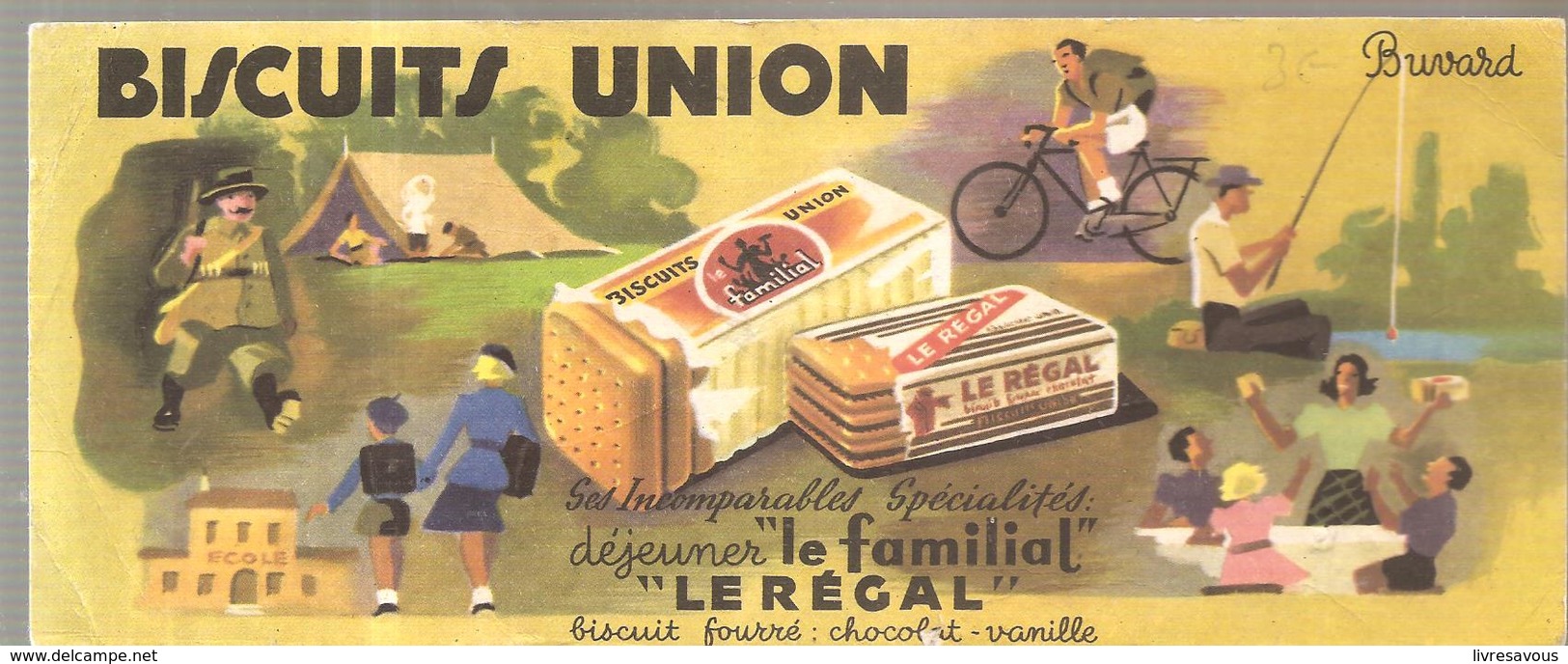 Buvard Biscuit UNION Le Familial Le Régal - Sucreries & Gâteaux