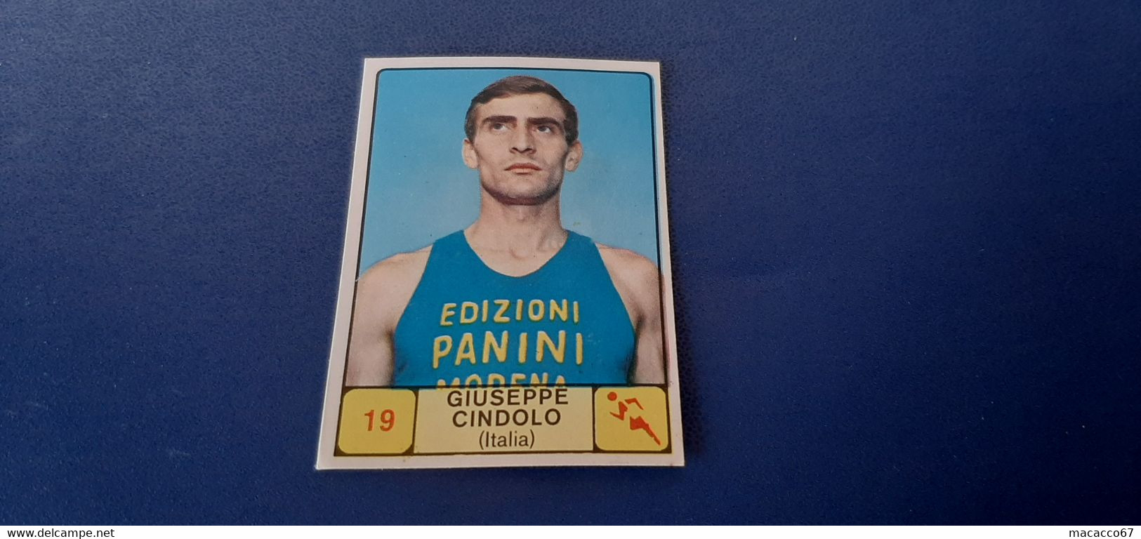 Figurina Panini Campioni Dello Sport 1968 - 019 Giuseppe Cindolo - Edizione Italiana