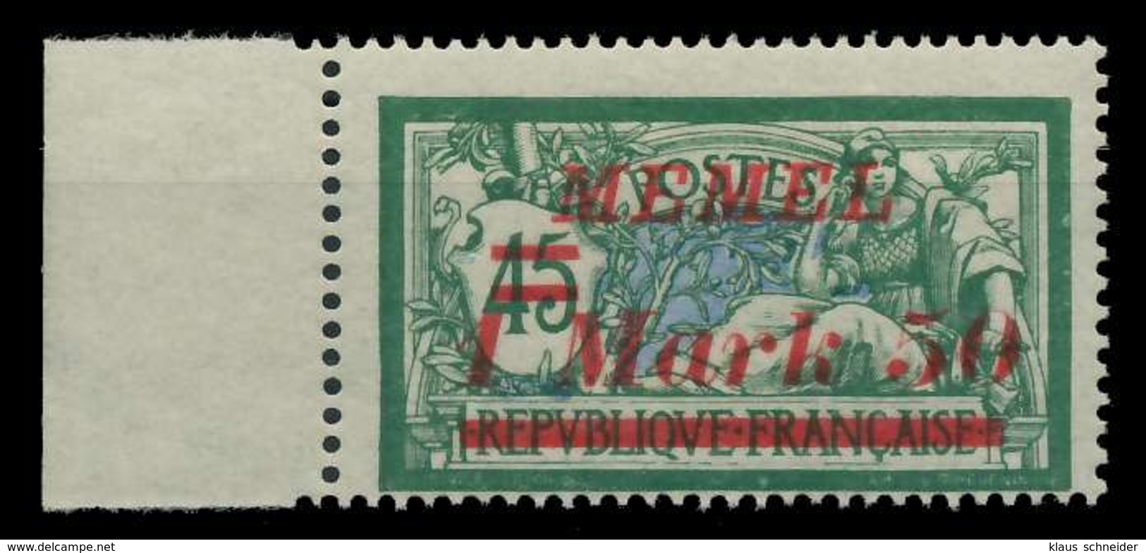 MEMEL 1922 Nr 66 Postfrisch SRA X887C9A - Memelgebiet 1923