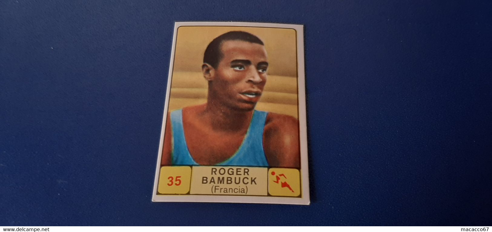 Figurina Panini Campioni Dello Sport 1968 - 035 Roger Bambuck - Edizione Italiana