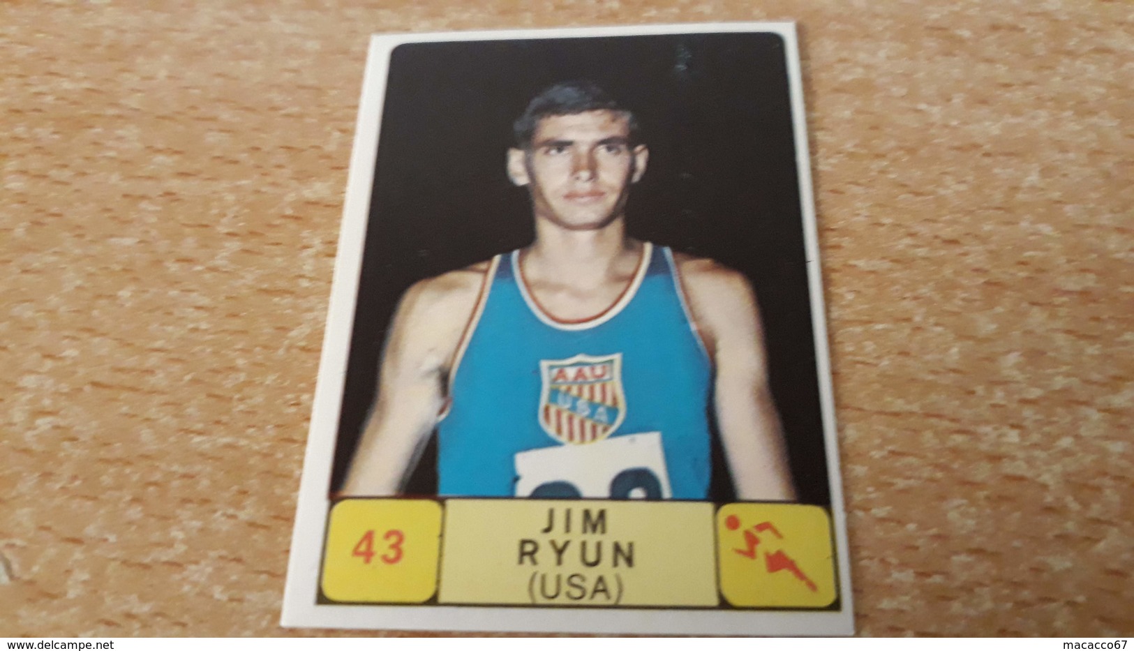 Figurina Panini Campioni Dello Sport 1968 - 043 Jim Ryun - Edition Italienne