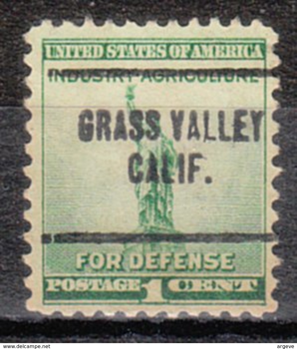 USA Precancel Vorausentwertung Preo, Locals California, Grass Valley 704 - Vorausentwertungen