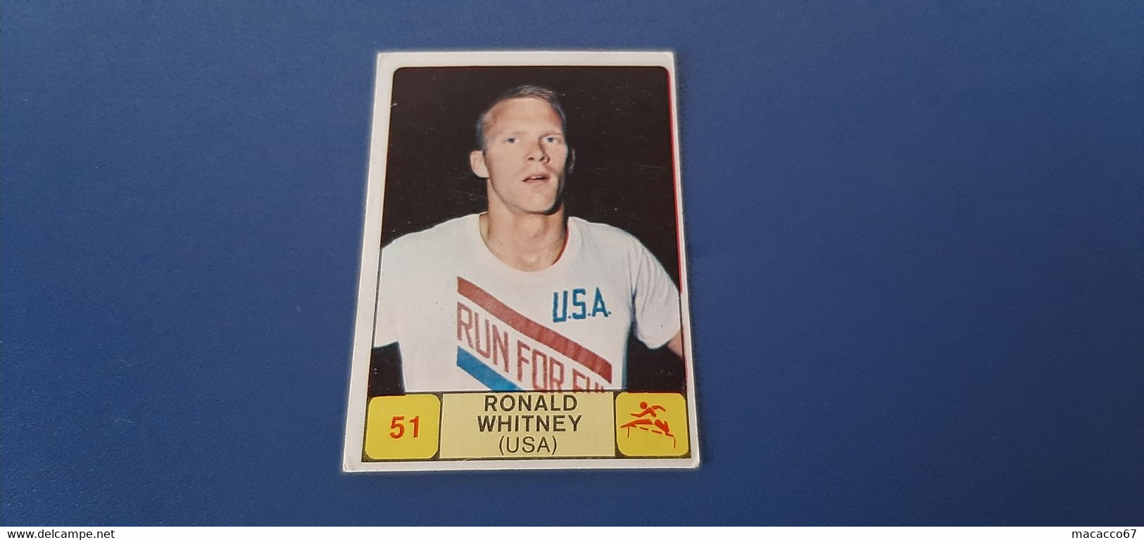 Figurina Panini Campioni Dello Sport 1968 - 051 Ronald Whitney - Edizione Italiana