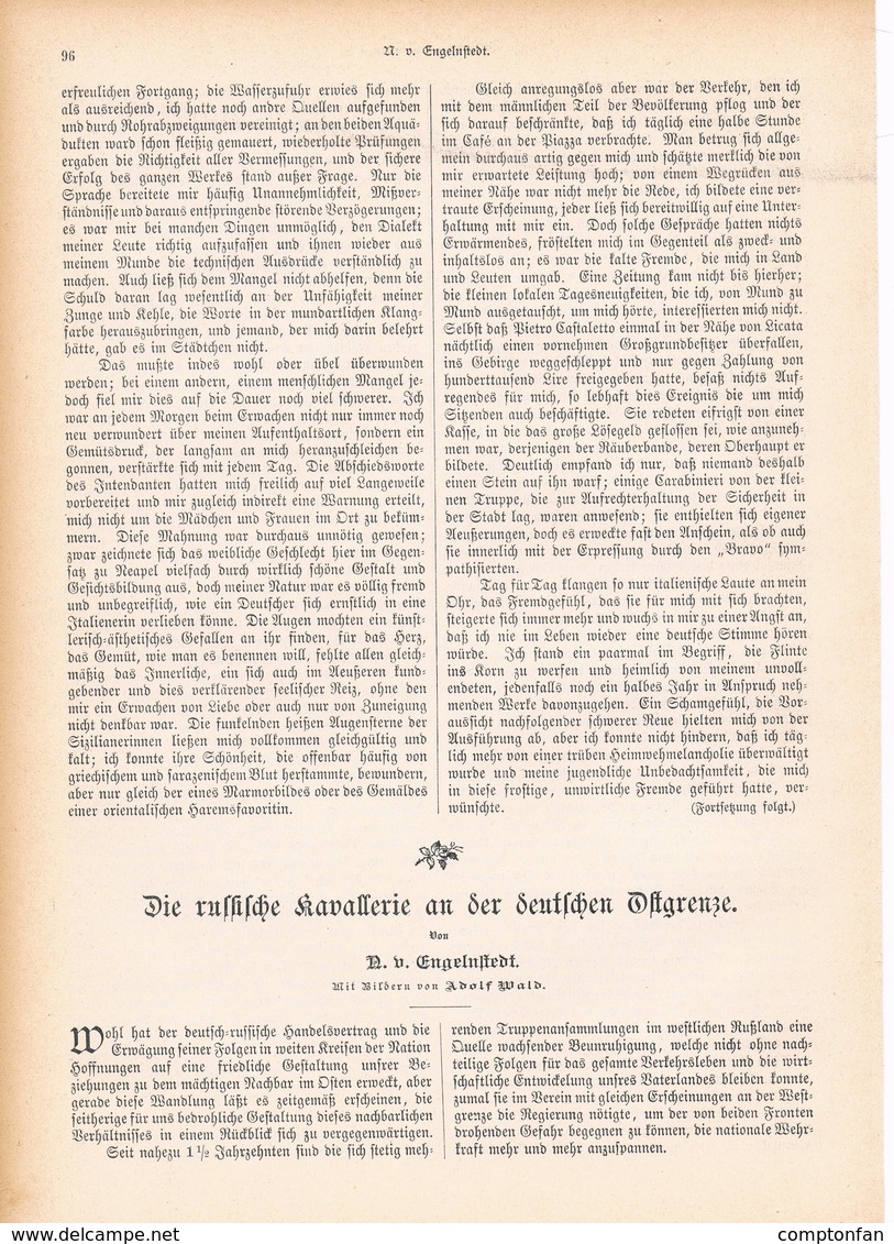 A102 135 Russische Kavallerie Deutsche Ostgrenze 1 Artikel Mit 10 Bildern Von 1894 !! - Militär & Polizei