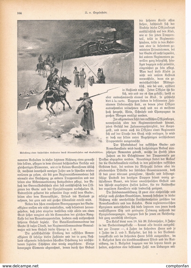 A102 135 Russische Kavallerie Deutsche Ostgrenze 1 Artikel Mit 10 Bildern Von 1894 !! - Police & Military