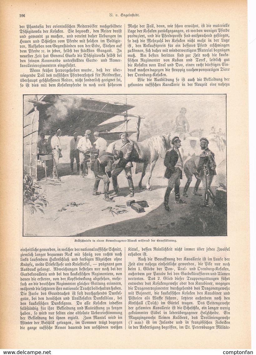 A102 135 Russische Kavallerie Deutsche Ostgrenze 1 Artikel Mit 10 Bildern Von 1894 !! - Polizie & Militari