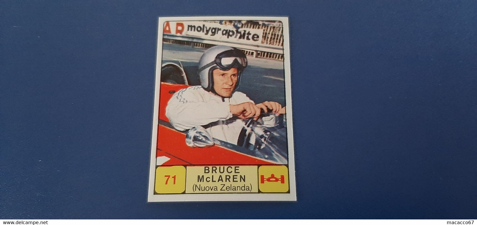 Figurina Panini Campioni Dello Sport 1968 - 071 Bruce McLaren - Edition Italienne