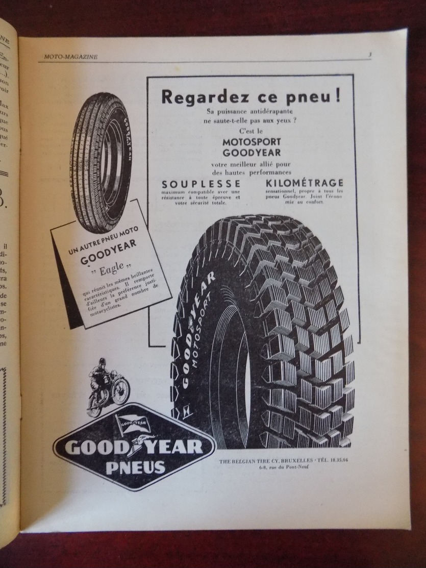 Moto Magazine N° 16 Roi Léopold Et Prince Baudouin - Carburants - Circuit De La Tunisie - GP. Nations à Monza - Herstal. - Auto/Moto