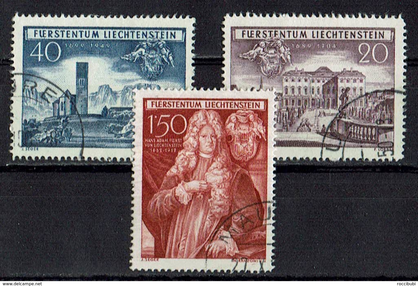 *Liechtenstein 1949 // Mi. 281/283 O (033..456) - Gebraucht