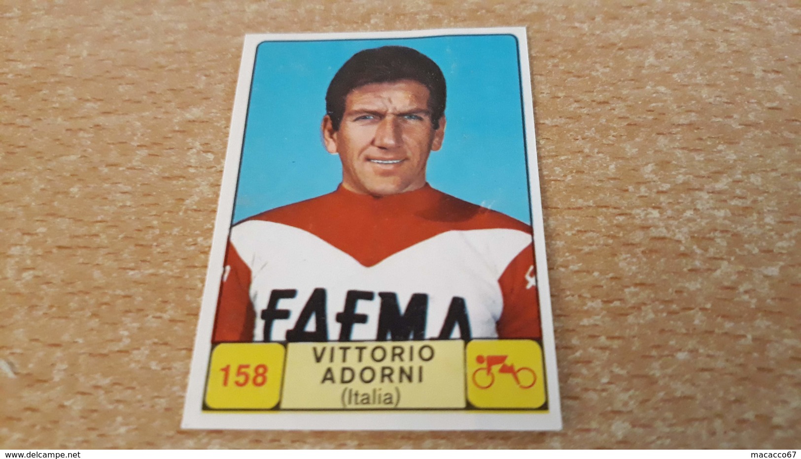 Figurina Panini Campioni Dello Sport 1968 - 158 Vittorio Adorni - Edizione Italiana