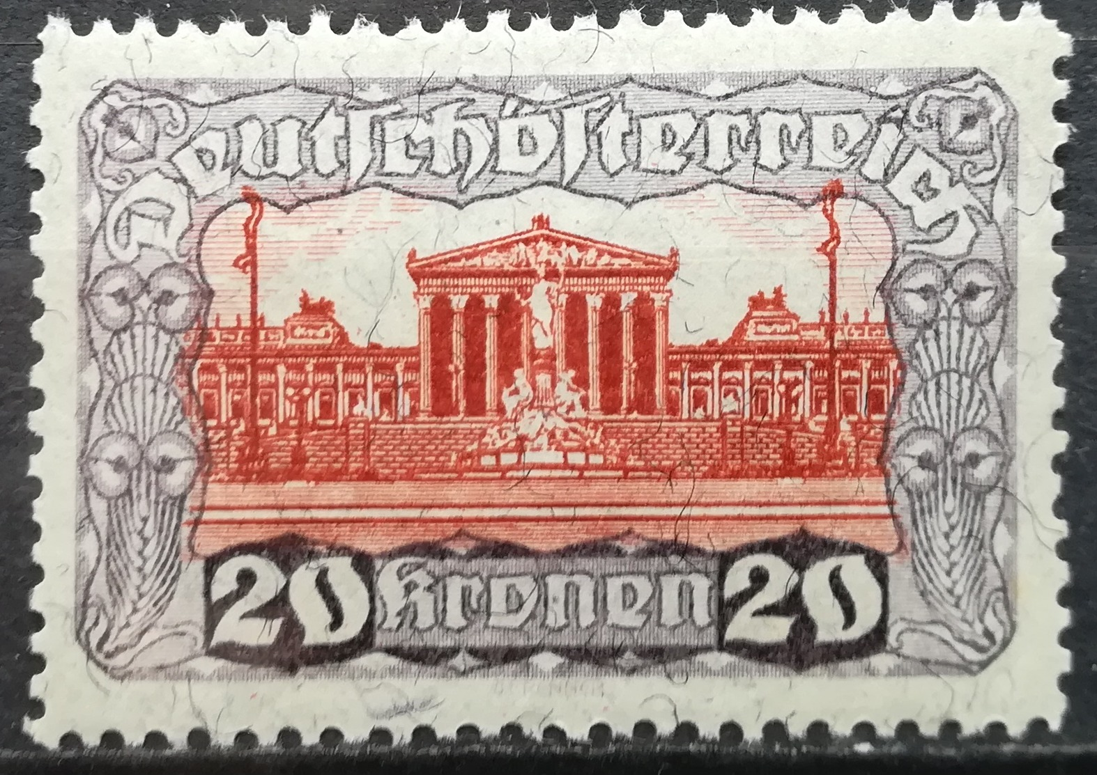 1919 AUSTRIA MNH Parliament Building - Unused Stamps