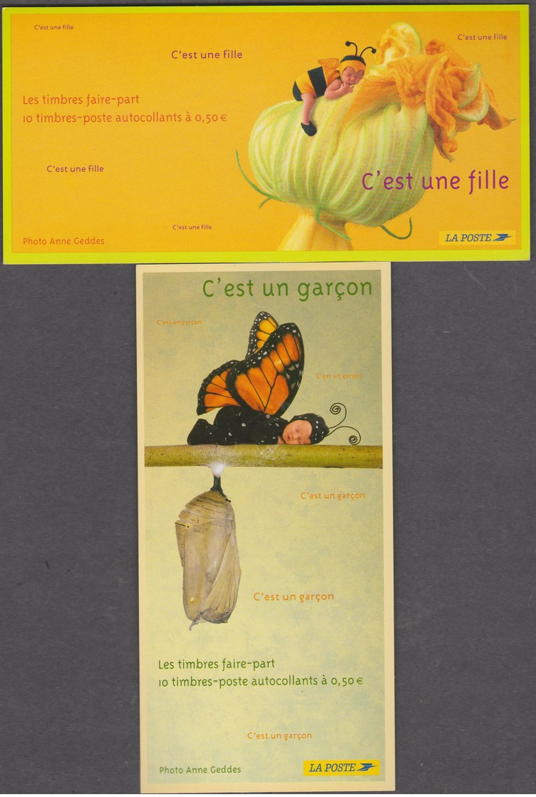 FRANCE 2 Carnets Timbres De Naissance 2004 - BC 3634 BC3635 - Journée Du Timbre