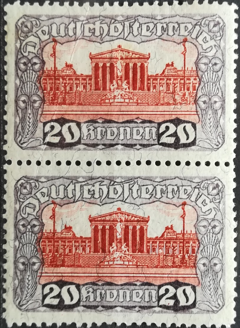 1919 AUSTRIA MNH Parliament Building LITTLE BEND - Neufs