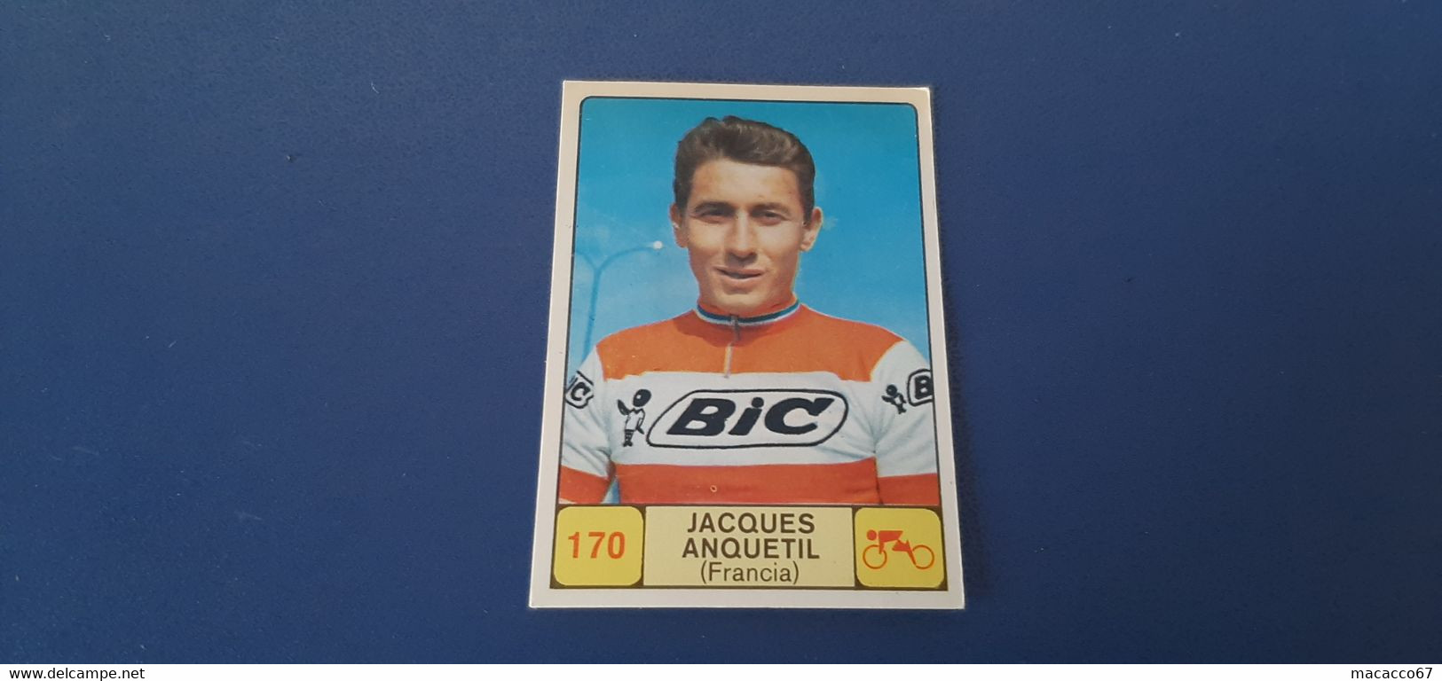 Figurina Panini Campioni Dello Sport 1968 - 170 Jacques Anquetil - Edition Italienne