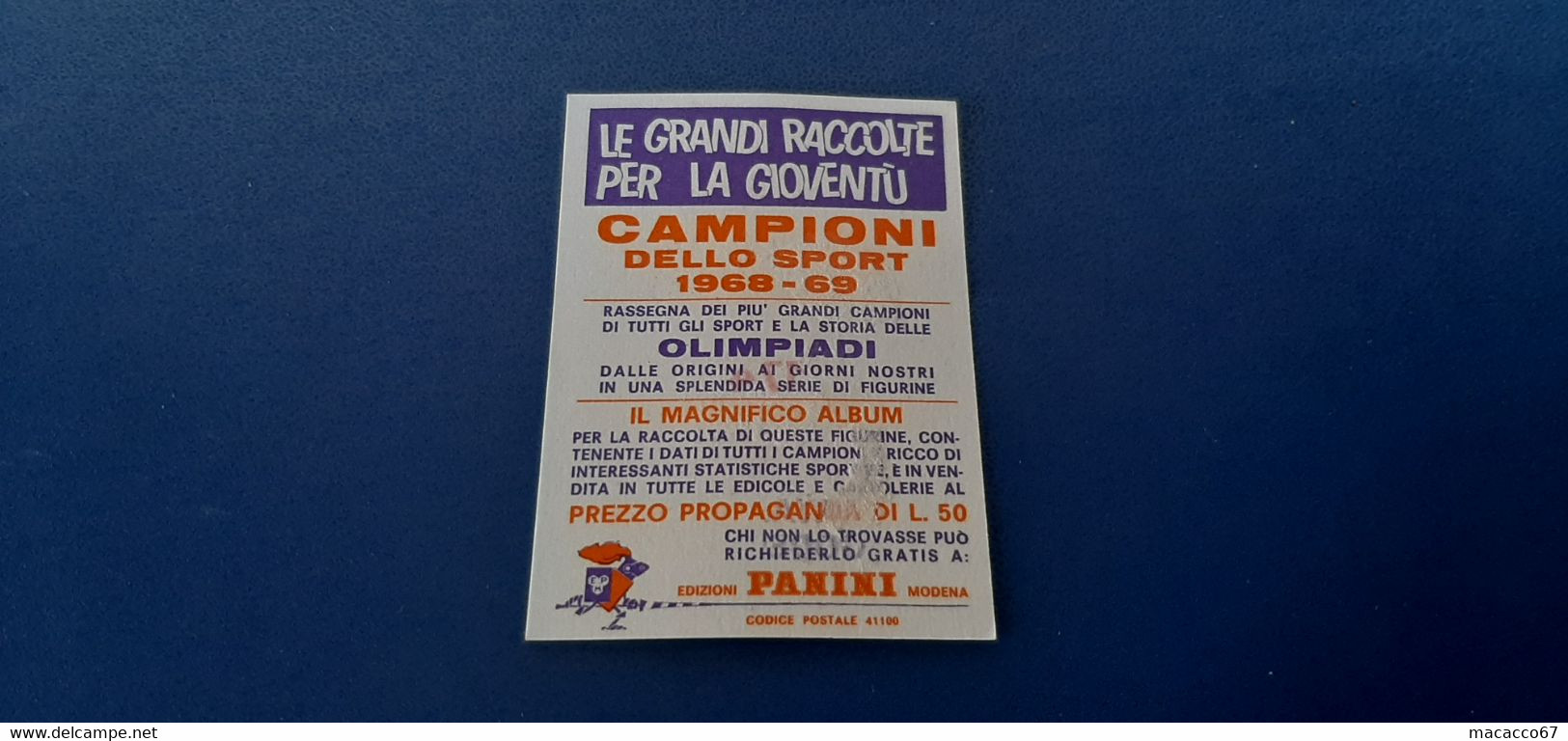 Figurina Panini Campioni Dello Sport 1968 - 174 Walter Godefroot - Edizione Italiana