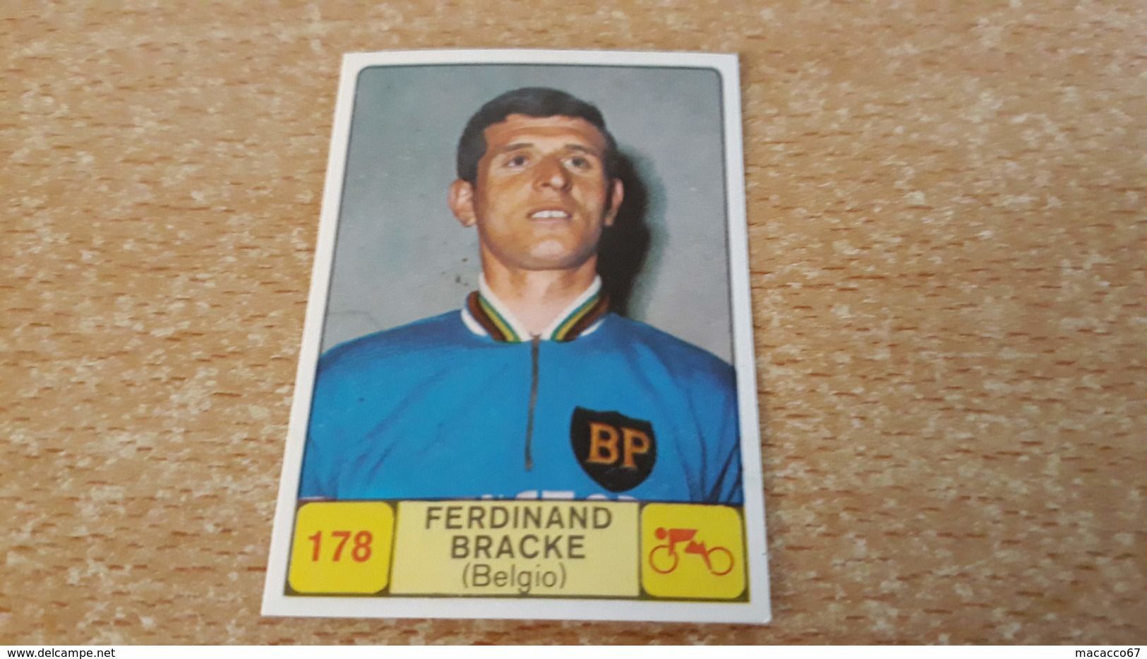 Figurina Panini Campioni Dello Sport 1968 - 178 Ferdinand Bracke - Edition Italienne