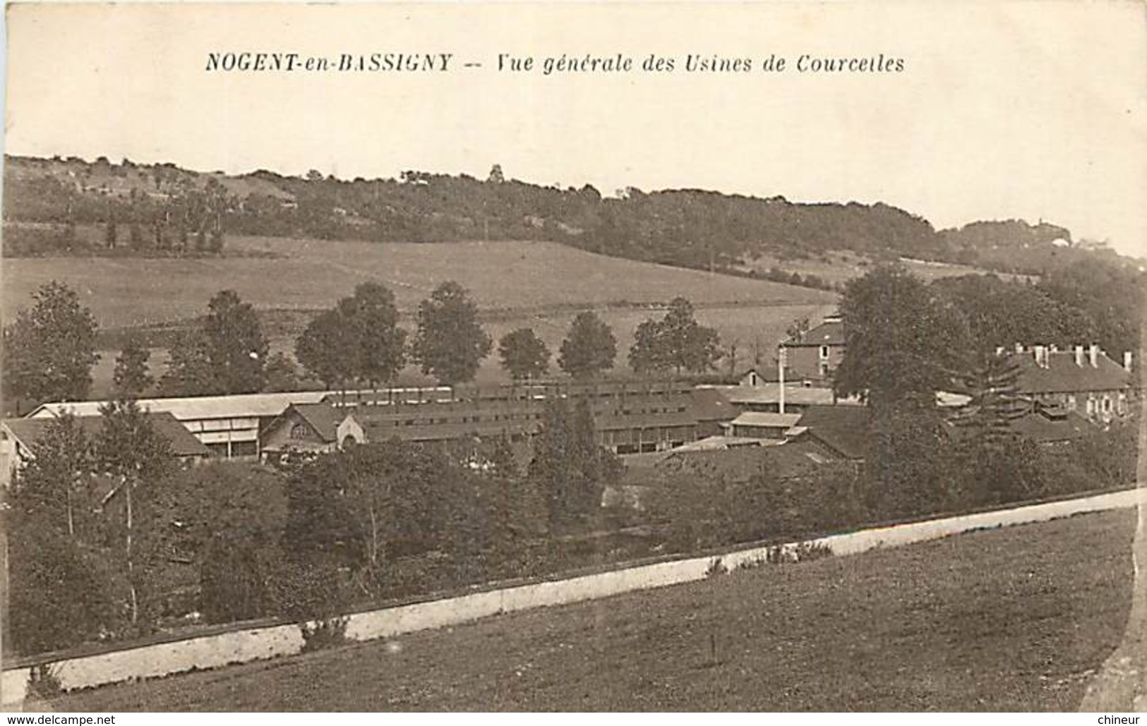 NOGENT EN BASSIGNY VUE GENERALE DES USINES DE COURCELLES - Nogent-en-Bassigny