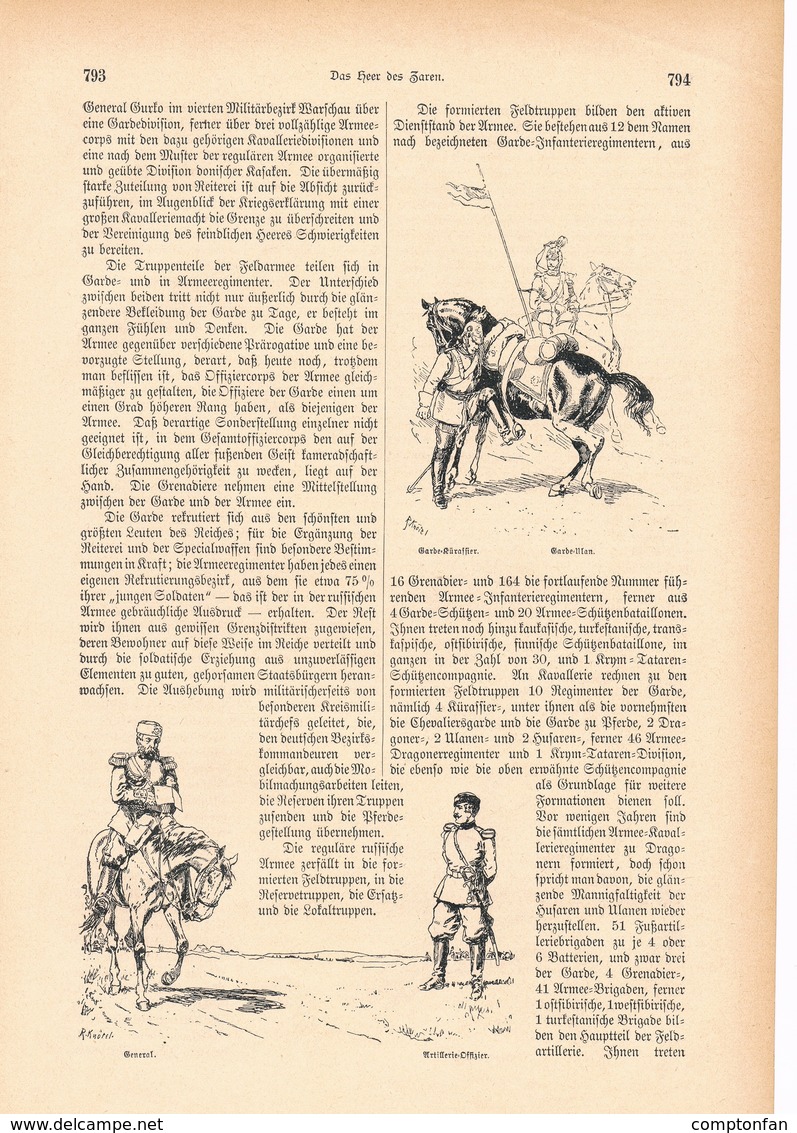 A102 153 Russland Zar 1 Artikel Mit 9 Bildern Von 1887 !! - Politica Contemporanea