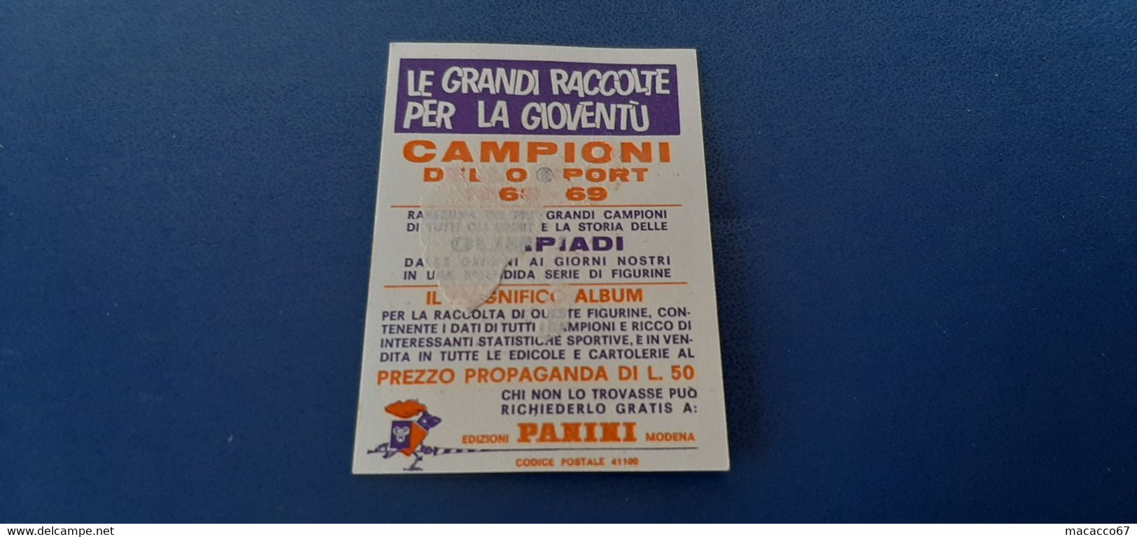 Figurina Panini Campioni Dello Sport 1968 - 190 Arie Den Hartog - Edition Italienne