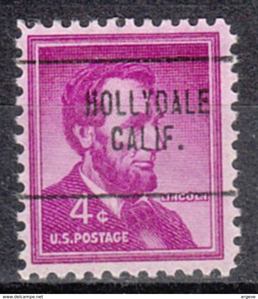 USA Precancel Vorausentwertung Preo, Locals California, Hollydale 704 - Precancels