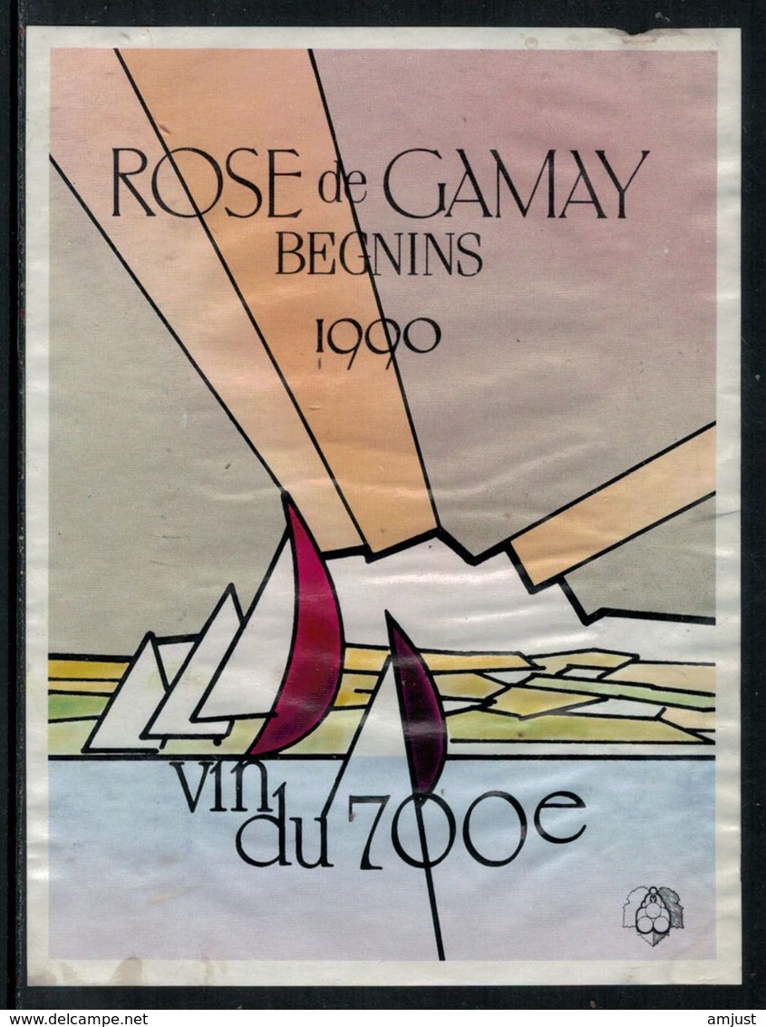 Rare // Etiquette De Vin // 700ème De La Confédération // Rosé De Gamay, Vin Du 700ème - 700ème De La Confédération Helvétique