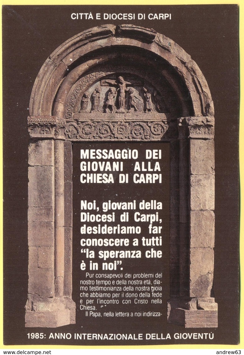 Tematica - Cristianesimo - Monumenti - Portale Della Chiesa "La Sagra" - 1985 - Anno Internazionale Della Gioventù - Cit - Monumenti