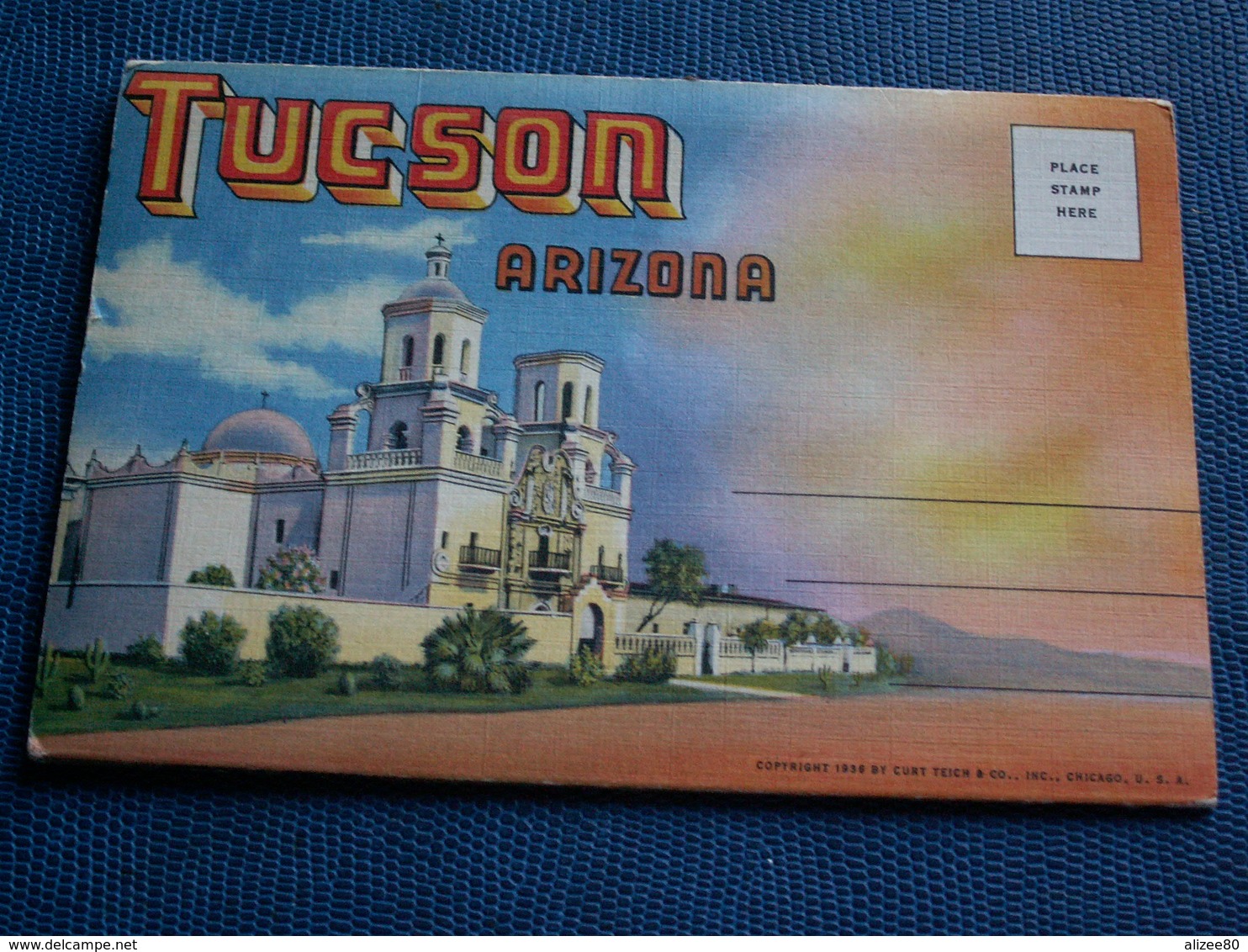 CARNET DE 18 Vues ( Chaque,dépliant Est Double ) Avec Explicatif De Tucson - Tucson