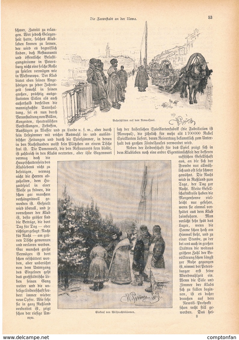 A102 155 Russland Zarenstadt Sankt Petersburg 1 Artikel Mit 12 Bildern Von 1893 !! - Politica Contemporanea