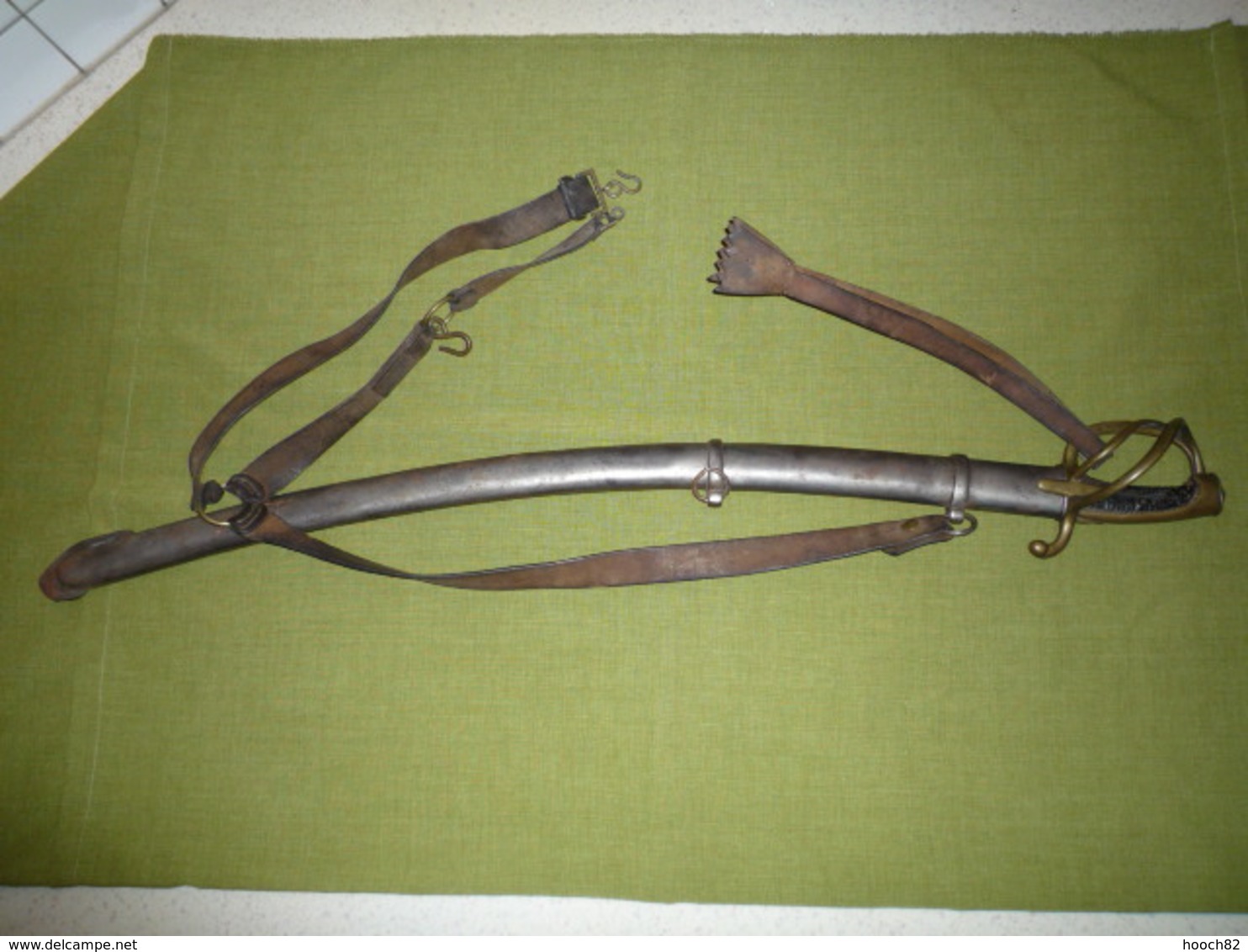 Sabre De Cavalerie Légère 1er Empire Mle An IX Manufacture Klingenthal Avril 1813 Avec Ceinturon Et Dragonne - Armes Blanches