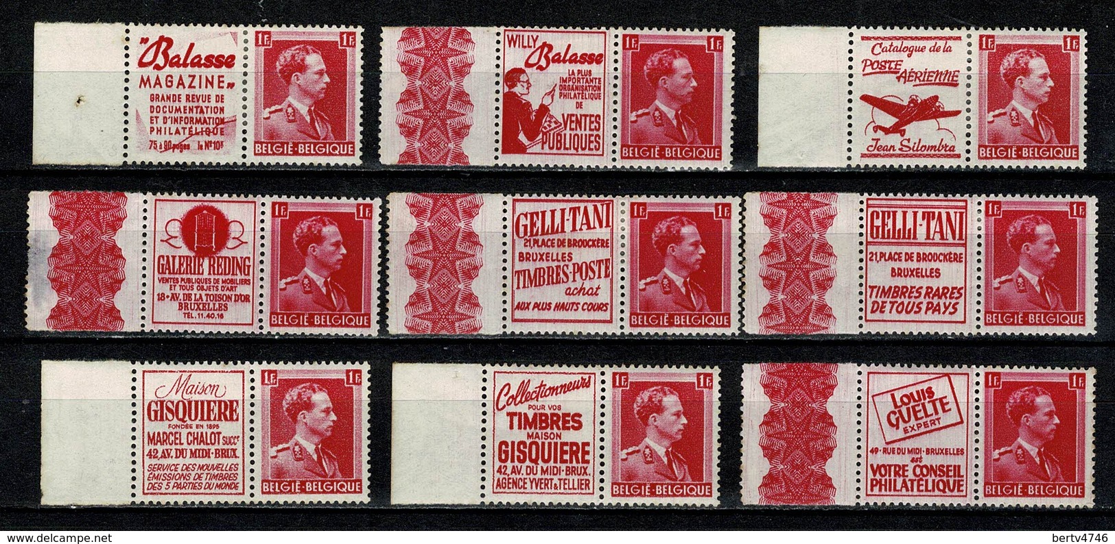 Belg. 1941 PU 143/171*  MH  (6  Scans) - Sonstige & Ohne Zuordnung