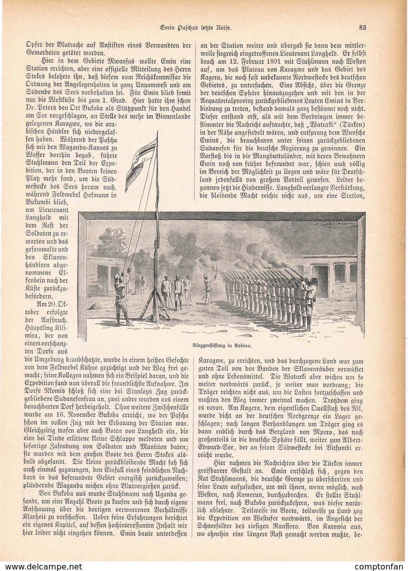 164 Emin Pasch Letzte Reise 1 Artikel Mit 11 Bildern Von 1894 !! - Contemporary Politics