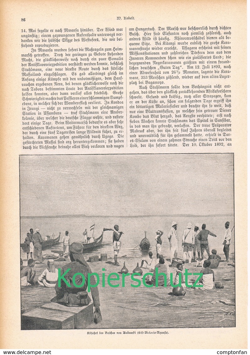 164 Emin Pasch Letzte Reise 1 Artikel Mit 11 Bildern Von 1894 !! - Contemporary Politics