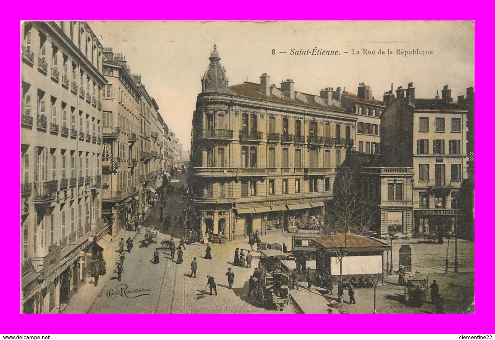 St Etienne *  La Rue De La République   ( Scan Recto Et Verso ) - Saint Etienne