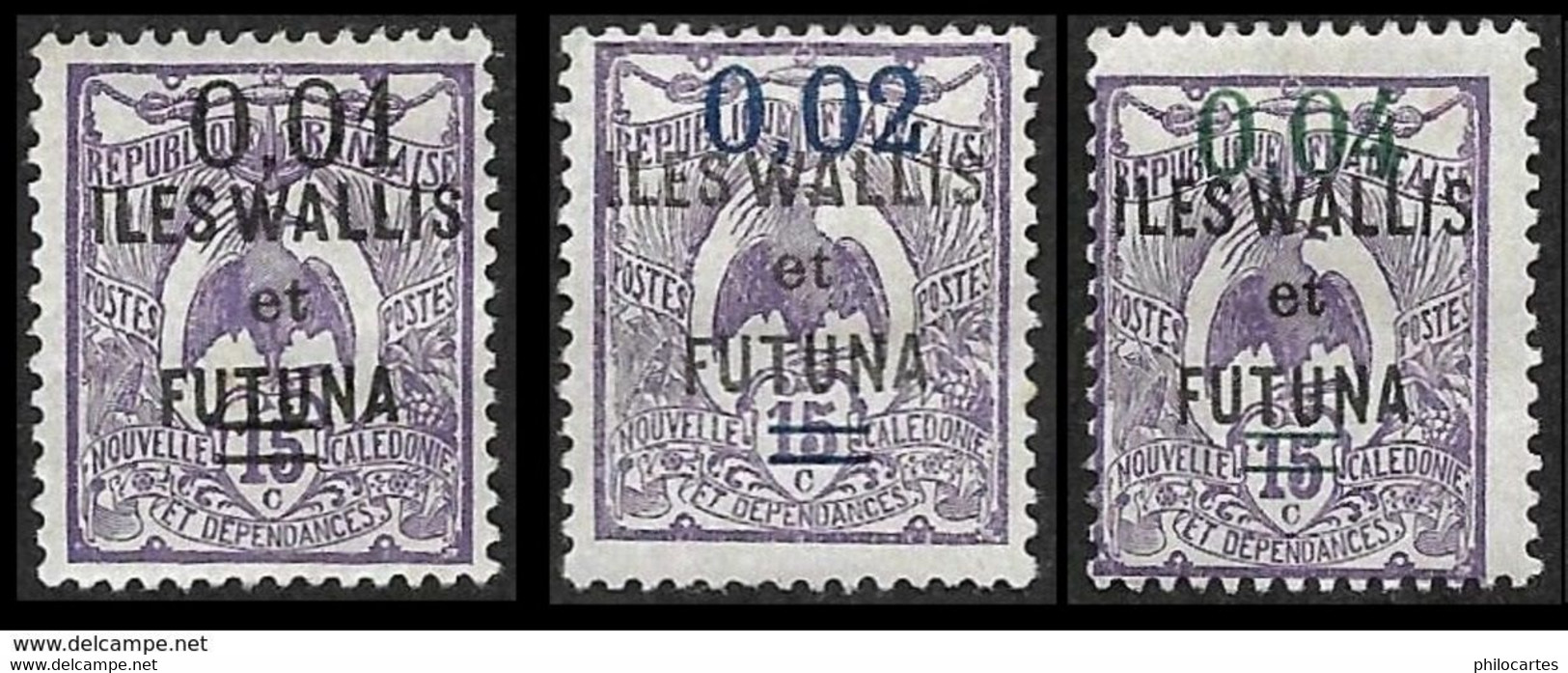 Wallis  Et Futuna  1922 -- YT 26 à 28  L  - NEUFS* - Neufs