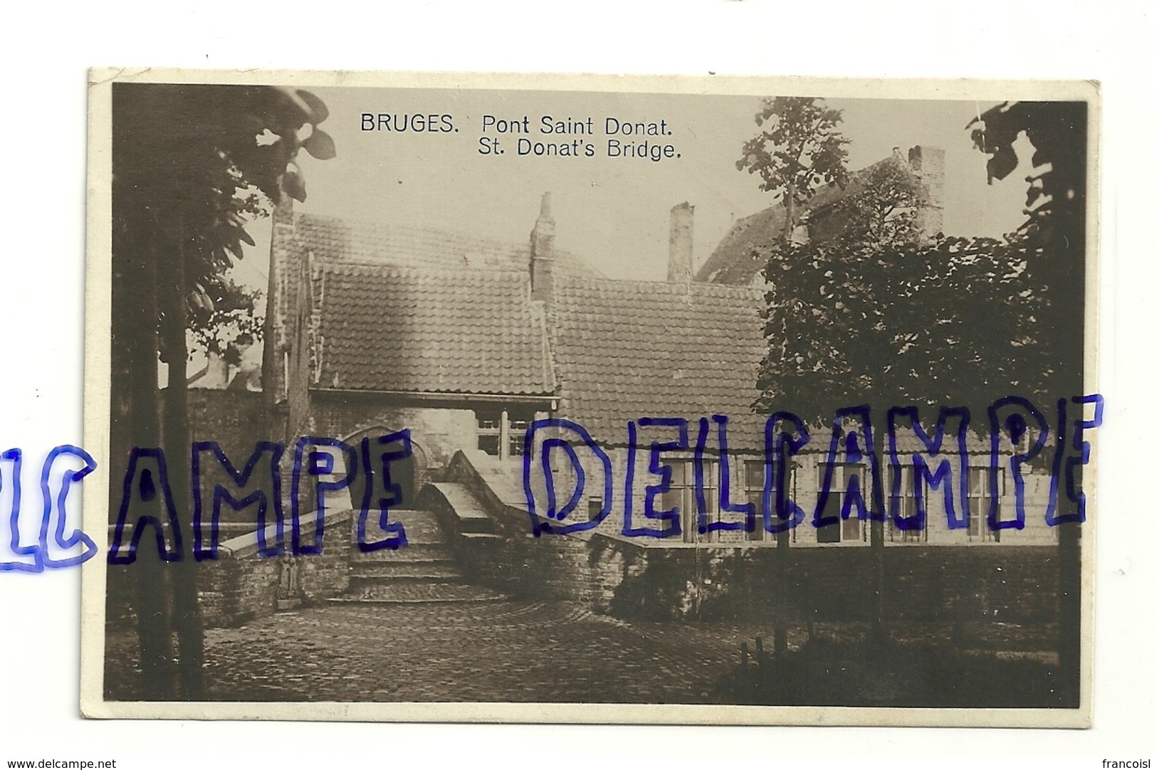 Belgique. Bruges. Brugge. Pont Saint Donat. 1920. (Saint Boniface ?) - Brugge