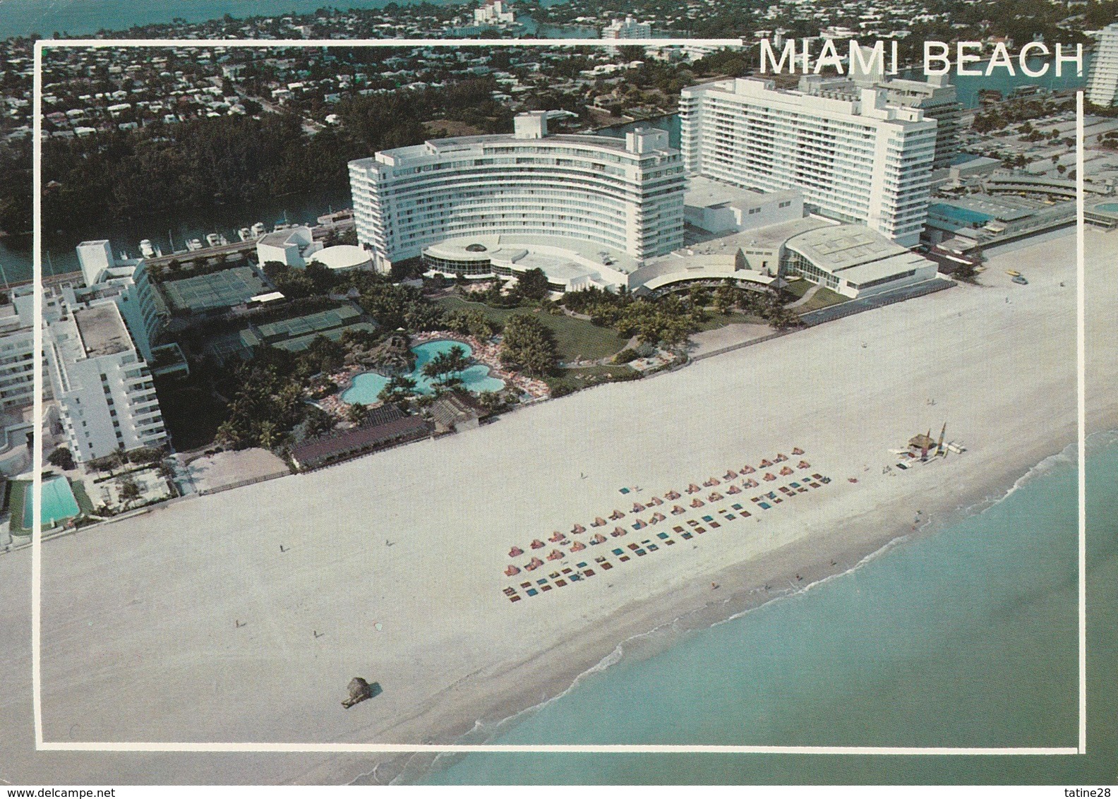 MIAMI BEACH AERIAL VIEW NEW FONTAINEBLEAU HILTON - Miami Beach