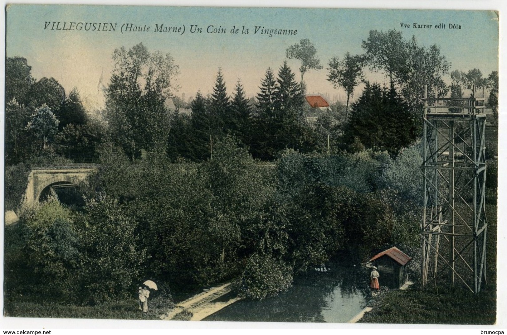 VILLEGUSIEN Un Coin De La Vingeanne, Rivière Deux Femmes Tour En Bois, Bief - Other & Unclassified