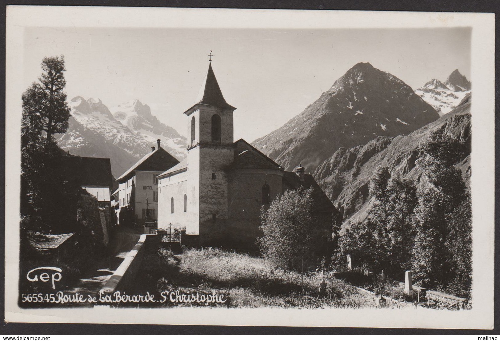 D 38 - LA TRONCHE - Route De La Brérarde - Saint-Christophe - CPSM Signée GEP - Voyagée 1948 - La Tronche